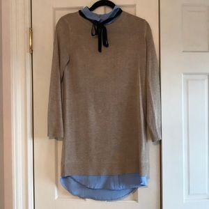 English Factory Combo Shirt Dress Size S